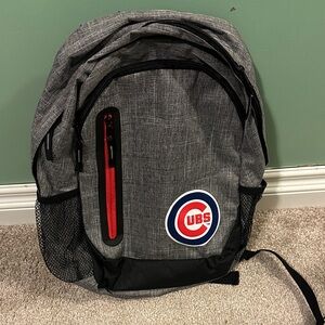 Cubs Black and Red Backpack